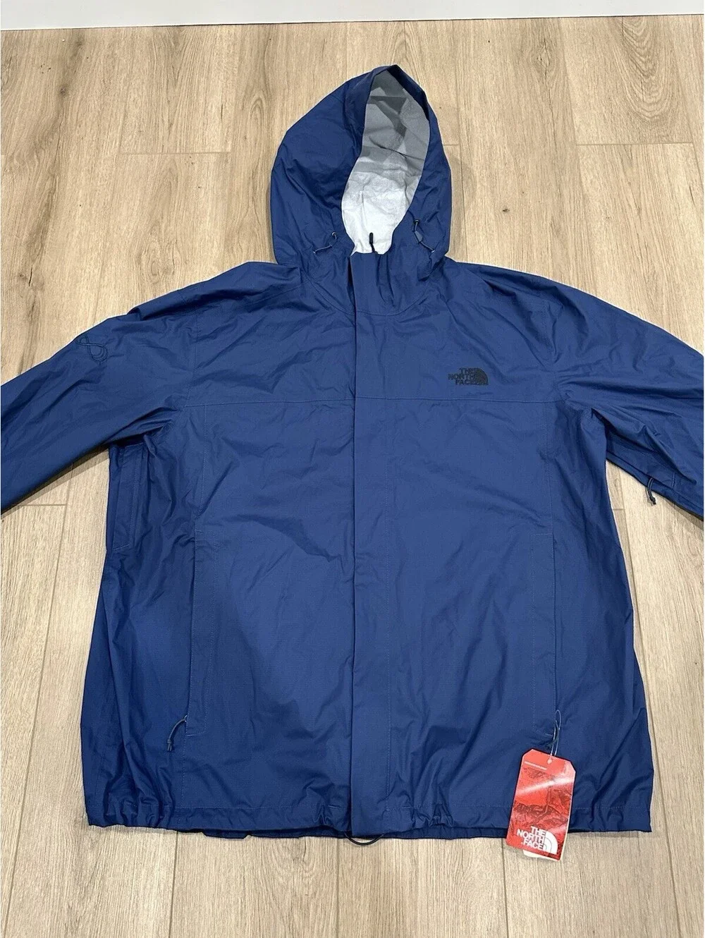 NWT The North Face DryVent Rain Jacket Mens XXXL 3XL Blue Hood Windbreaker
